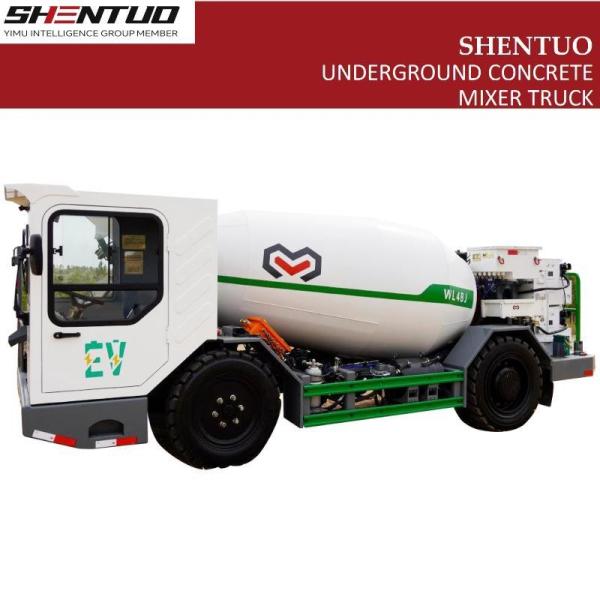 Underground Mining Equipment Electric Drive Concrete Mixer 4× 2 4m3 Electric