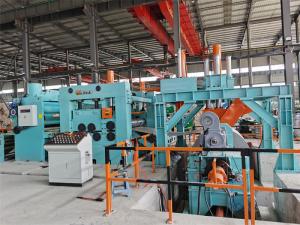 China Heavy Gauge HR Steel Sheet Coil Cutting Line Double Levelers Cut To Length Line wholesale