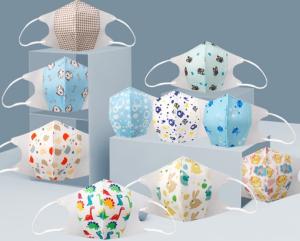 China Cartoon Infant Disposable Stereo Mask For Baby Child With Breathable Non-Woven wholesale