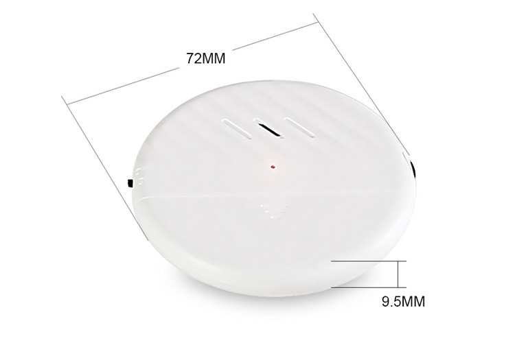 White Black 125db Wireless Vibration Sensor For Home Door Security