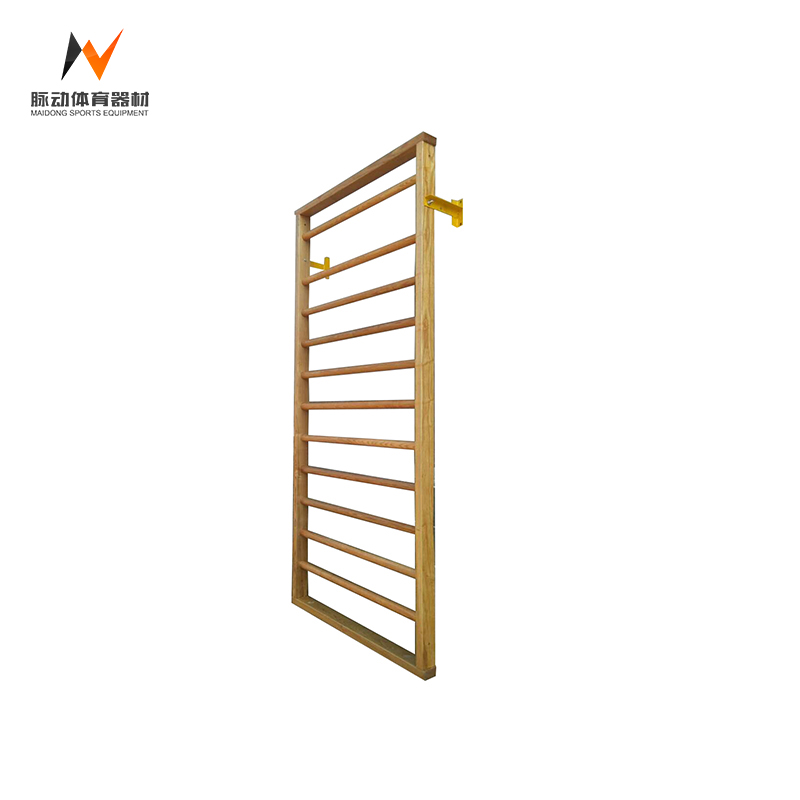 Adjustable Yellow Manchurian Ash Wood Wall Bars Gym Ladder for Customized Workouts