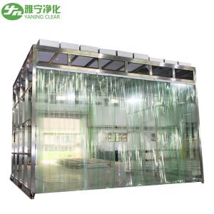 China Modular Clean Room Booth Standard Dust Free FFU Soft Wall Clean Room Assembly wholesale
