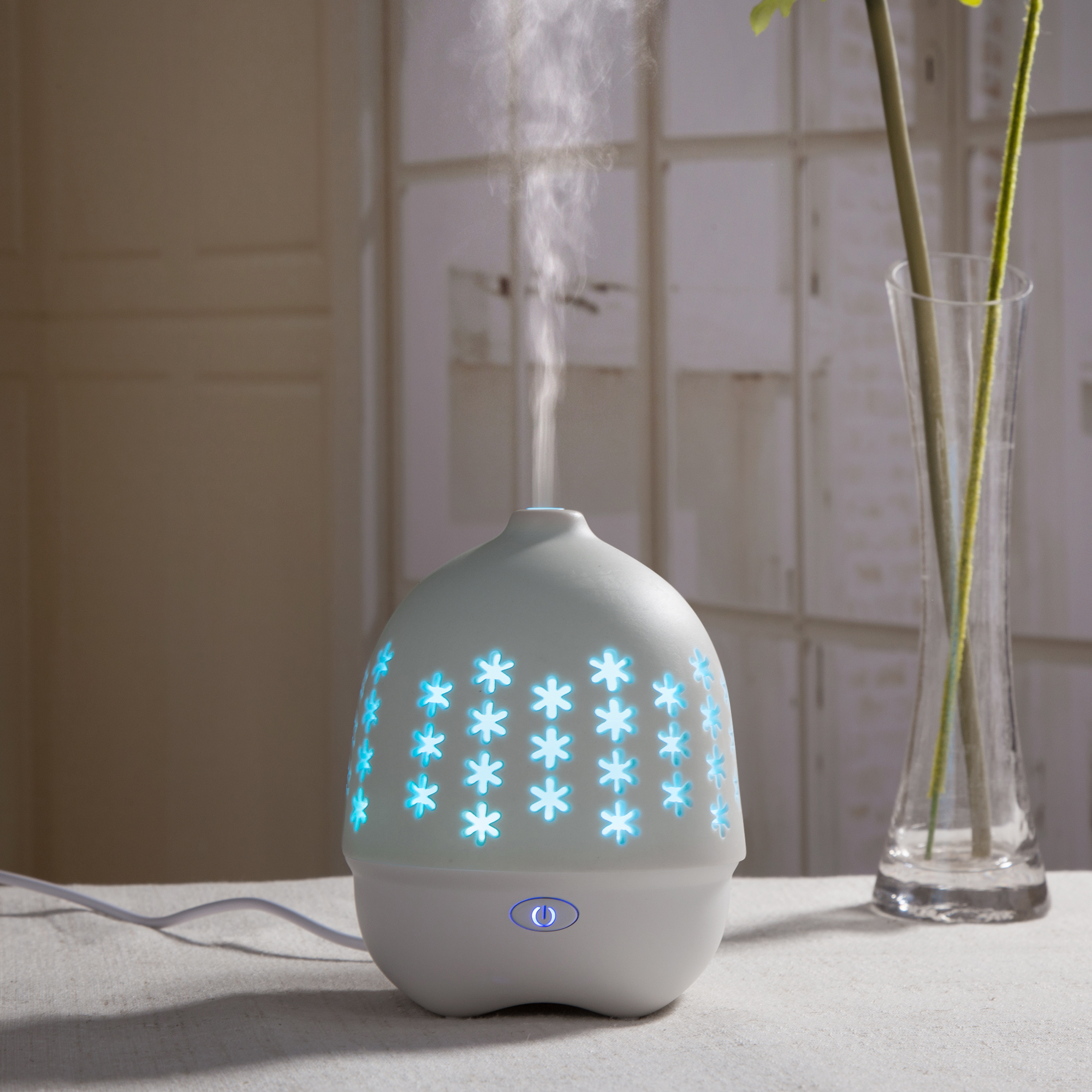 Ultrasonic Aromatherapy Humidifier 80ml Ceramic Aroma Diffuser