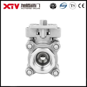 China Xtv Stainless Steel 304 316 Bsp 3PC High Platform Thread Ball Valve for Functionality wholesale