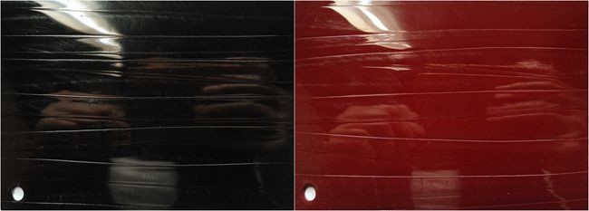 Red Embossed PVC 3D Membrane Foil For Furniture Interior Decoration