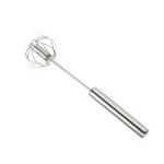 Stainless Steel Rotating Semi Automatic Egg Beater Kitchen Tool