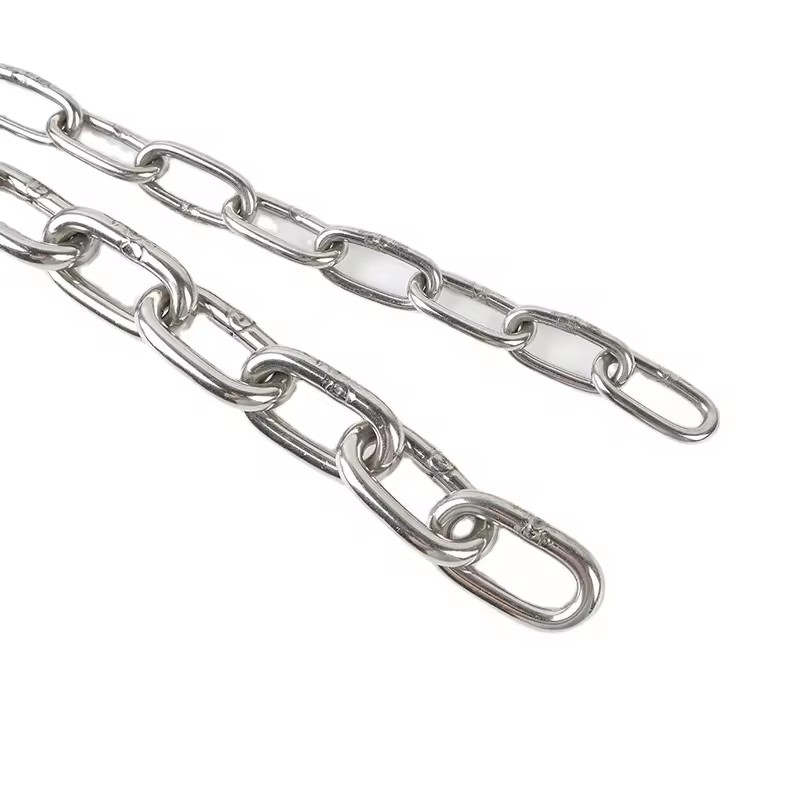 Polish SS201 SS304 Stainless Steel Lifting Chain DIN5685C DIN763 Rustproof