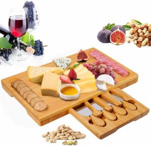 China Large Premium Bamboo Cheeseboard For Charcuterie Wine Meat wholesale