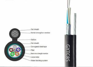 China 24 Core Single Mode Outdoor Fiber Cable Self Supporting Filling Compound wholesale