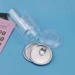 350ml Transparent 100MM EOE Cookies Plastic Food Cans