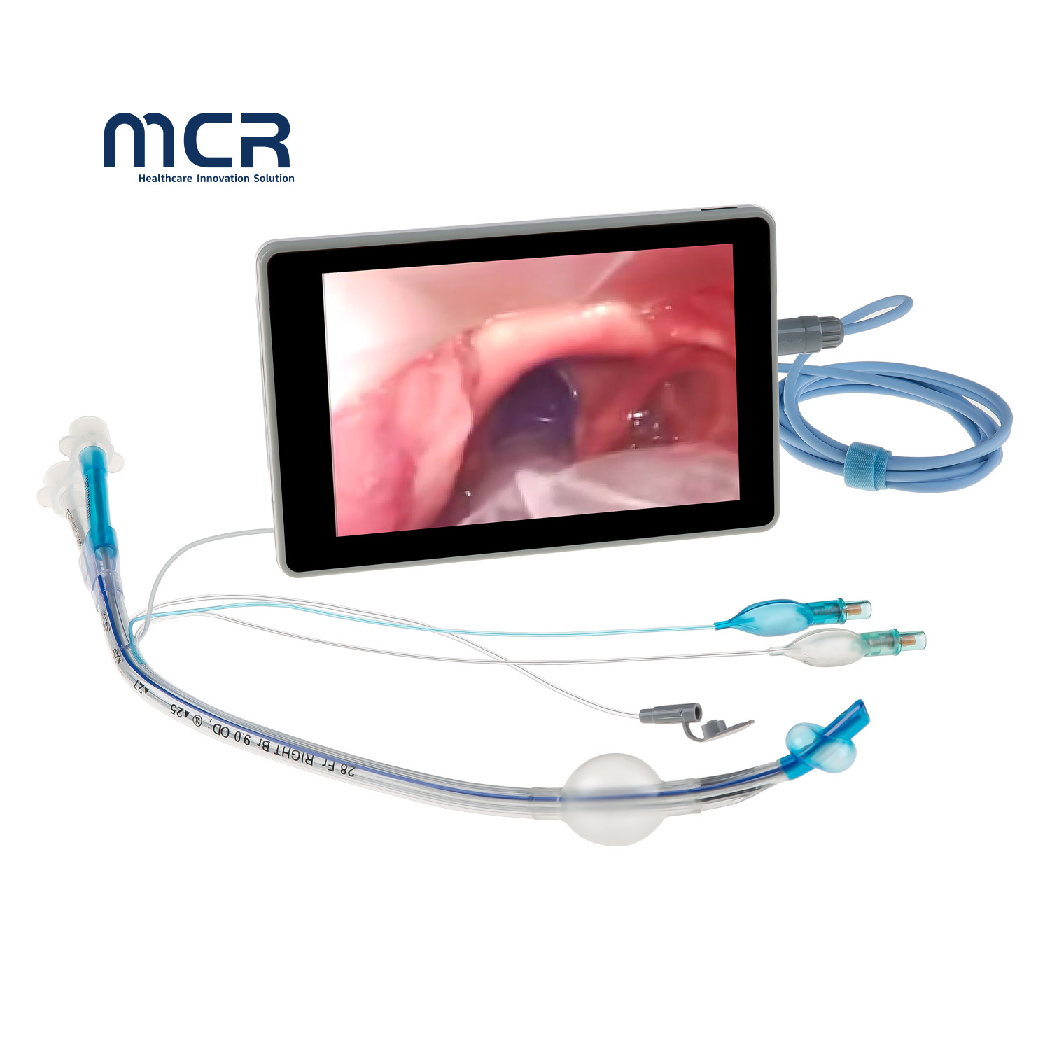Disposable PVC Lumen Video Camera Endobronchial Cannula For Adult