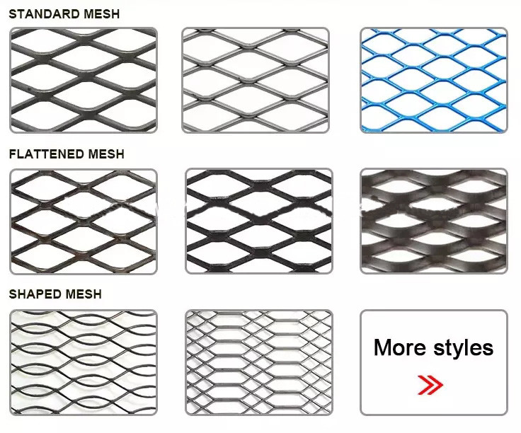 1.2mm Thickness 30mm LWD Aluminum Expanded Wire Mesh Any Color