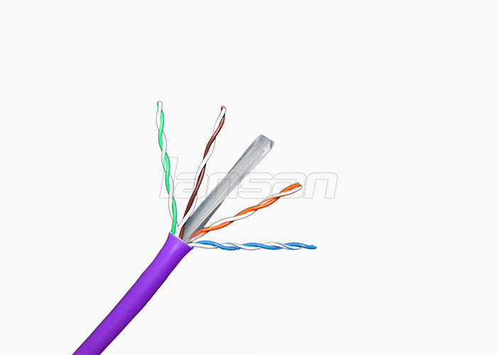 Al Foil 4 Pair 550MHz Cat6 UTP Cable 23AWG For Communication