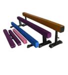 Blue Kids Adjustable Balance Beam , Gymnastics Equipment Beam 80-120CM Height
