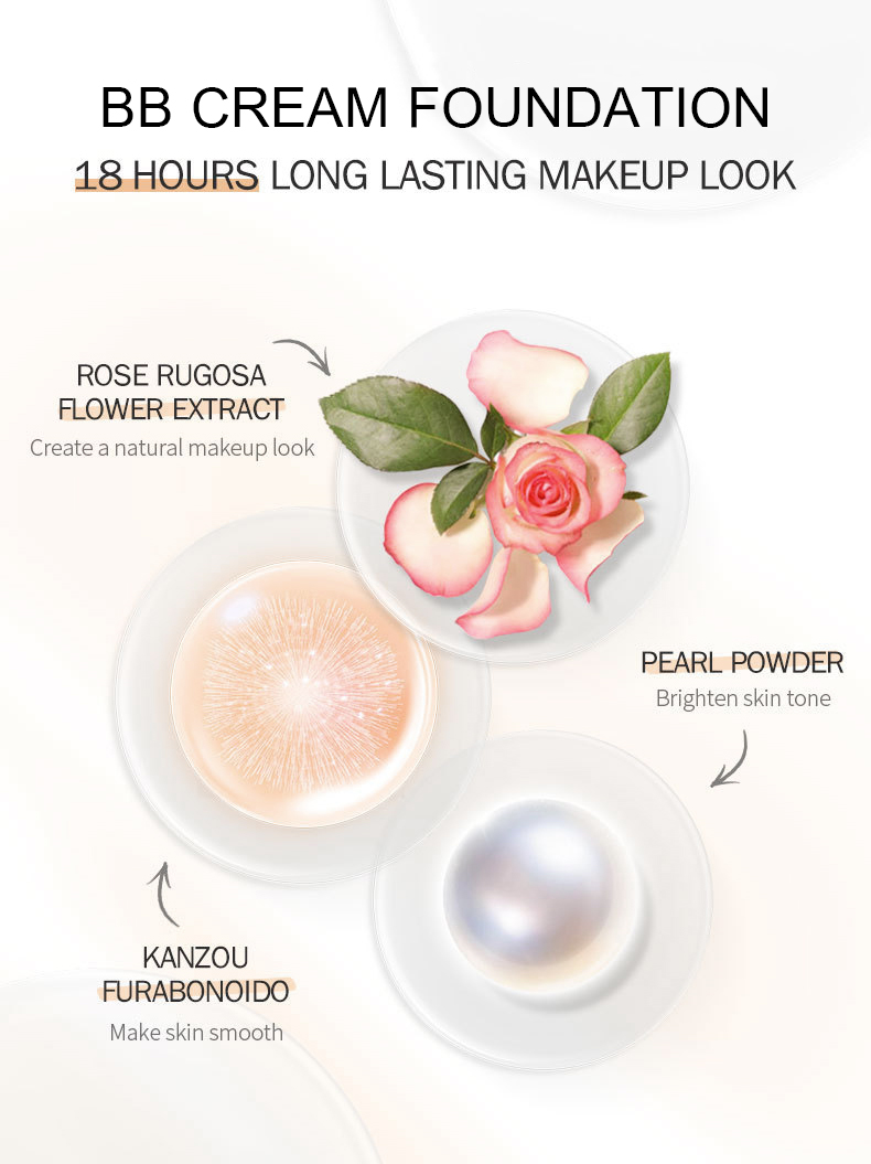 Liquid Foundation Makeup Fond De Teint Brightening Oil Control Liquid Foundation Makeup Brightening BB Cream