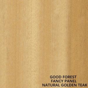 China Base Material MDF Faced Natural Golden Teak Wood Veneer 5 / 9 / 12 / 15 / 18 / 25mm wholesale