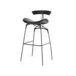 Tall Modern Leather Industrial Bar Stools Metal With Wood Backs