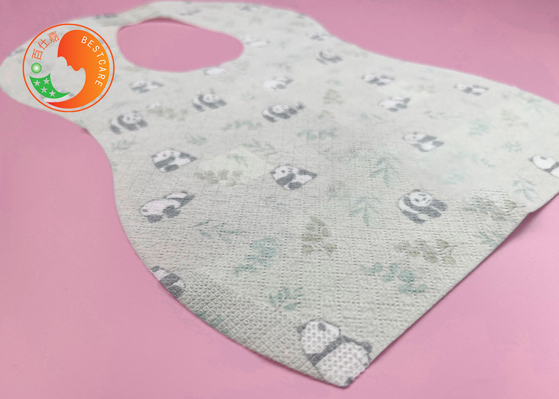 BPS BPA Free Custom Disposable Bibs Soft Care Dryness Sensitive Skin Anti Slip