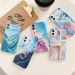 Soft TPU IMD Finger Grip Stand Phone Cases Roughed Corners