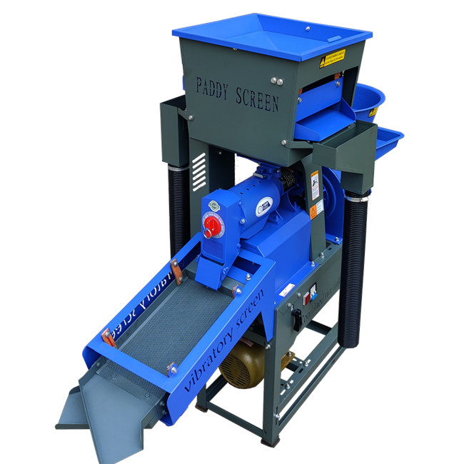 2.2KW Mini Rice Mill Low Power Consumption High Output Vibratory Screen