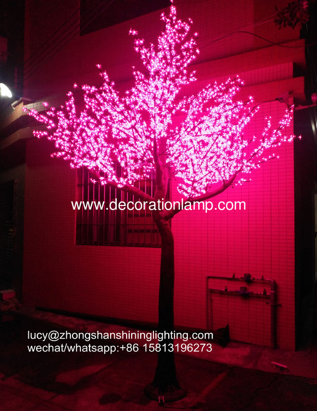 outdoor artificial trees with lights
