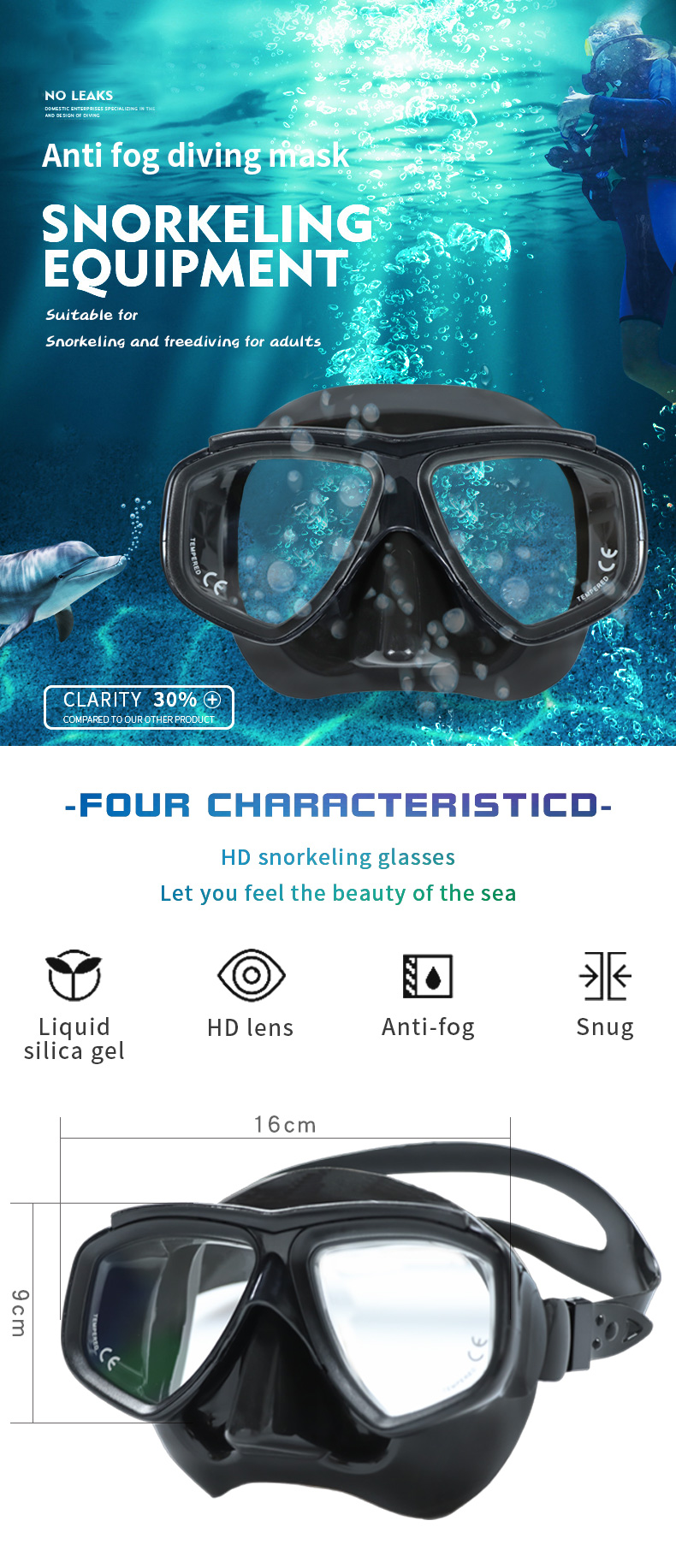Universal Scuba Diving Mask Underwater Snorkel Set Vision Corrective