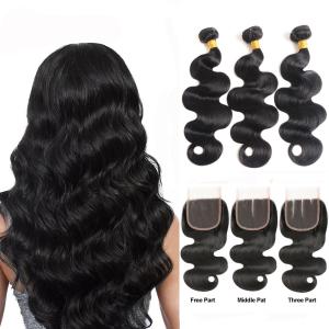 China Minimum Shedding Unprocessed Cambodian Human Hair Weave / Body Wave Human Hair wholesale