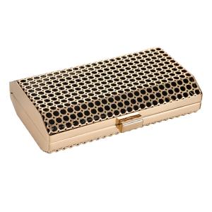 China Holes Pattern DIY Metal Hollow Out Clutch Frame 18.4*10.4cm wholesale