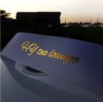 3D Gold Printed Logo Polyester Ribbon For Single Face Satin Ribbon For Hair