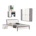 OEM ODM Solid Wood European Style Bedroom Set Furniture 1800*2000mm