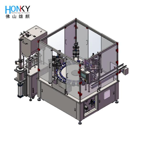 300ml Daily Chemical Washing Gel Filling And Capping Machine With Pump Cap
