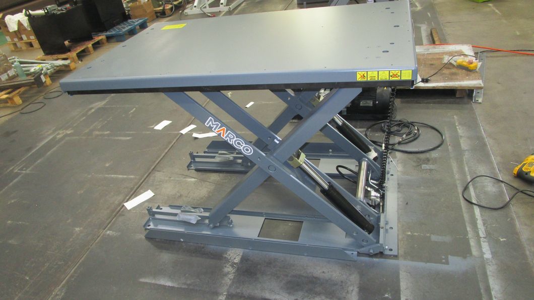 U Shape E Shape Low Profile Electric Hydraulic Scissor Lift Table with CE