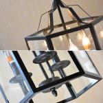 Vintage Led Candle Chandelier Black Candlesticks Bird Cages Living Rroom Loft