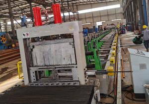 China Thickness 0.8-2.5mm Galvanized Coils Cable Tray Roll Forming Machine With Hydraulic Cutting Device wholesale