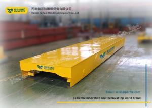 China Steel Yellow Battery Transfer Cart Industry Transport Trailer Heat - Resistant wholesale