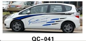 China Car Body Sticker QC-041B / PVC Water Proof Car Decoration wholesale