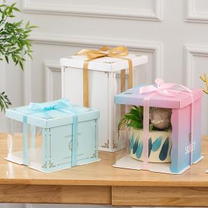 China Bestyle Custom Printed Cake Packaging Box Papercard With Clear View wholesale