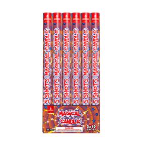 China Liuyang 5 Balls Magical Roman Candles Fireworks AFSL Certified wholesale