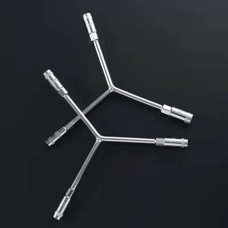 Carbide metal tools.Y-type chromium-vanadium steel multifunctional sleeve lengthened triangular hand wrench