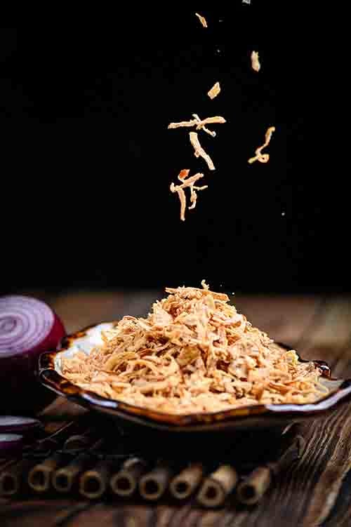 Dry Palm Oil Peeling Crispy Fried Shallot for hotel