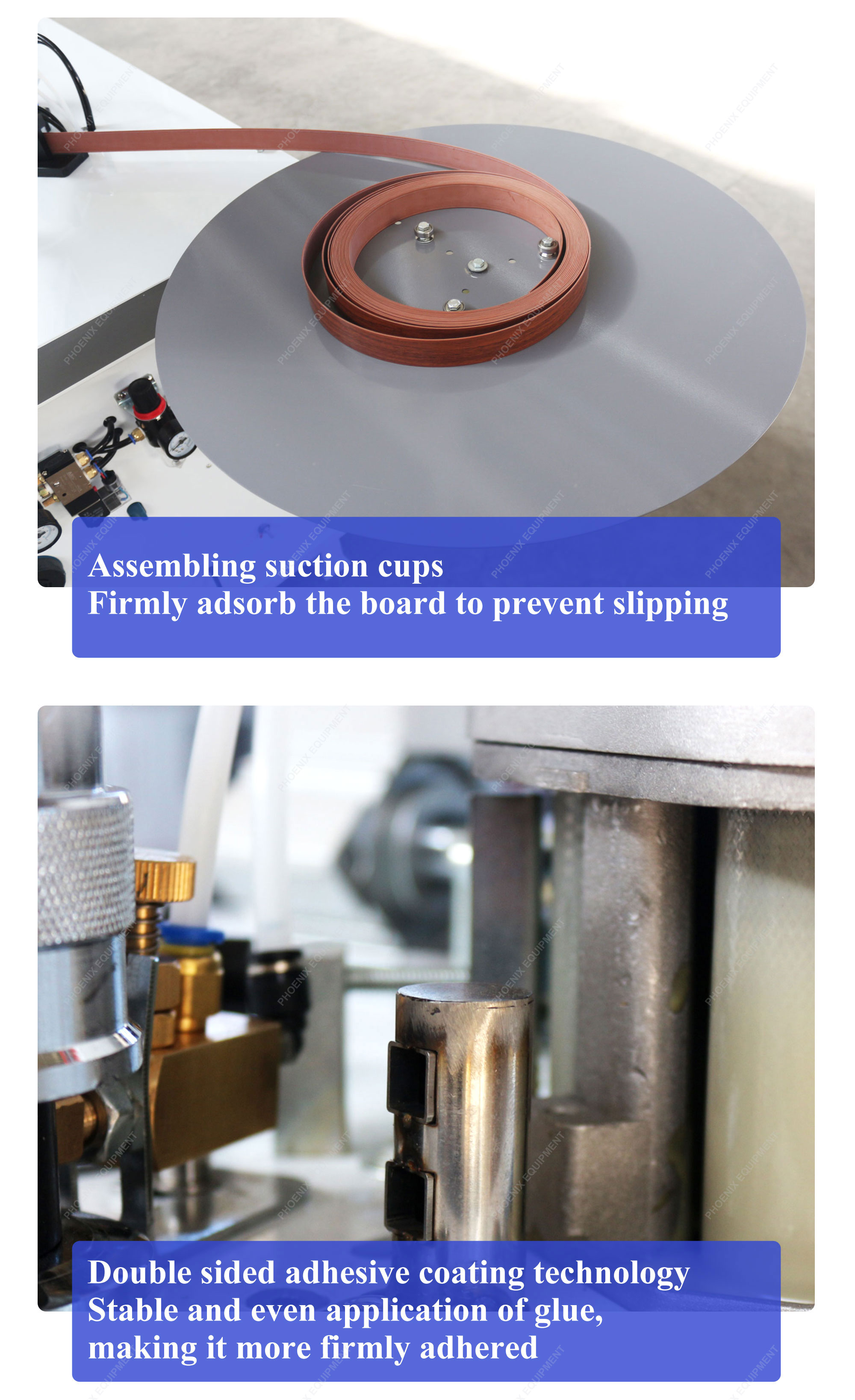Full-automatic Auto Wood Board Edge Banding Machine with 10.8m/min Panel Feed Speed