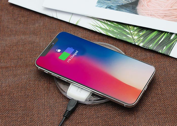 Micro Port 6mm Black ABS 1000mm 5w QI Wireless Charger
