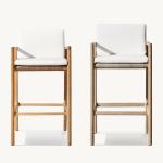 Outdoor Furniture Garden Chair Teak Furniture Home Patio Bar Chair Rattan Chair