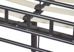 Color Black Large Wooden Slatted 700 Pounds Durable Metal Bed Frame