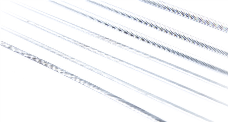 1*19 Galvanized Steel Wire Rope 2mm 1.8mm For Bicycle Motorcycle
