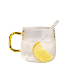 China Eco Friendly Speckled Striped 250ml Personalized Glass Cup wholesale
