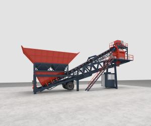 China Small Asphalt Concrete Mobile Batching Plant Universal RMC Plant wholesale