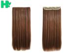 100% Synthetic Hair Extensions Long Straight Wave Blonde Color For Adults