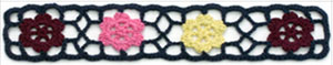 mixed color 20yards/lot(1.0cm wide) Cotton Crochet Lace Ribbon Wedding Sewing Bridal Bow L