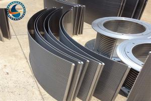 China 4000mm Length Stainless Steel Curved Wedge Wire Screen Filter wholesale
